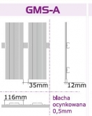 Furtka przesuwna S=890 mm x H=2000 mm GMS-A