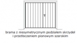 Brama rozwierna - dowolny wymiar GMS-P