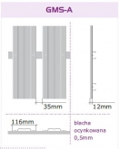 Przegroda S=950 mm x H=2250 mm GMS-A