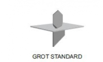 Grot słupka standard - ocynk