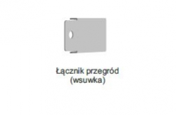 Łącznik przegród (wsuwka) - ocynk