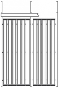 Przegroda S=950 mm x H=2450 mm GMS-A Premium